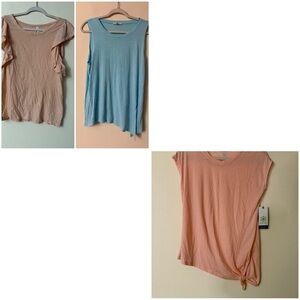 BUNDLE: Pact Women's Tank, Beyond Yoga Asymmetrical Tank, sizes M, Gaiam Tank XS